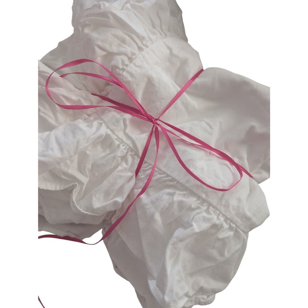 CUSTOM MADE EURO PILLOW SHAMS! 100% FINE COTTON, RUFFLED EDGES, ZIPPER CLOSURE!